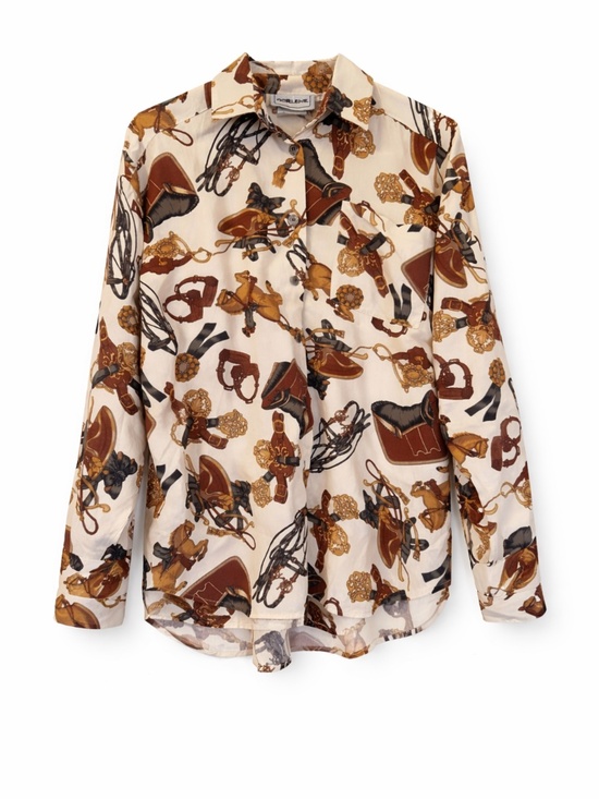 Dorlene Tops - Vintage Dorlene button down shirt women's size 10 equestrian western cowgirl